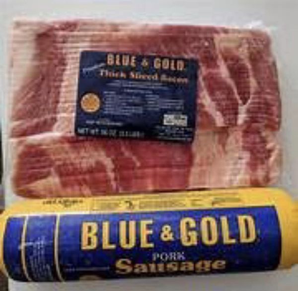 Seniors Selling Blue and Gold Products