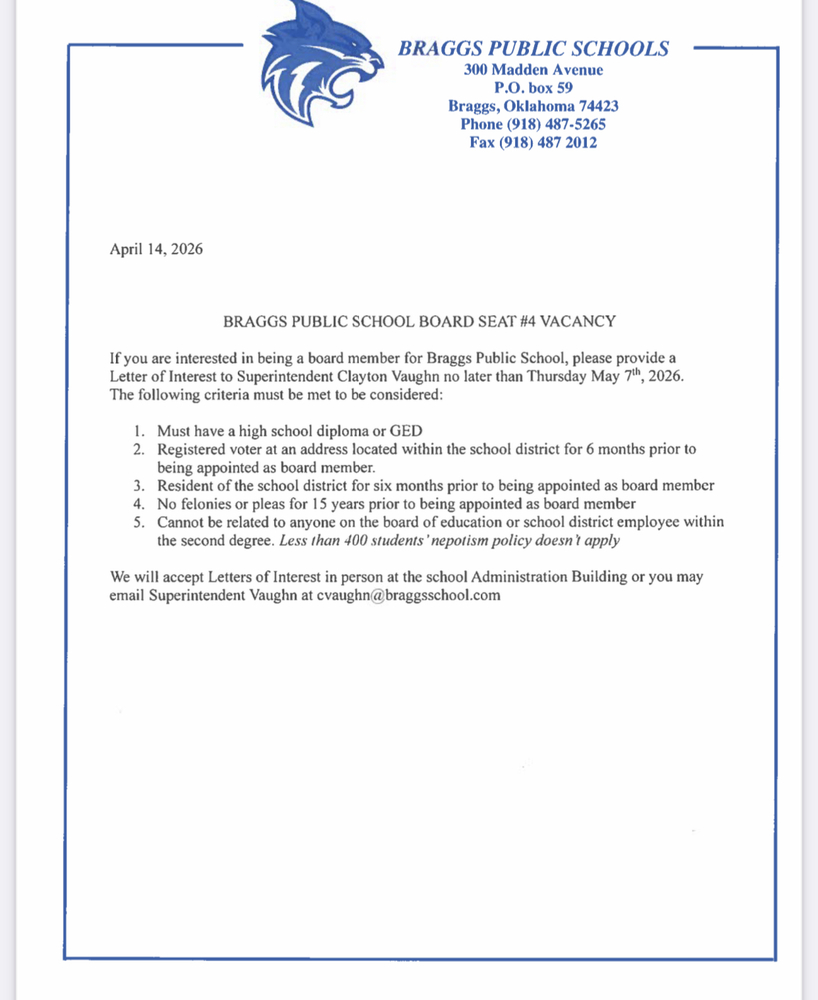 School Board Vacancy