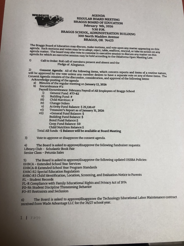 February 2026 Board Agenda page 1