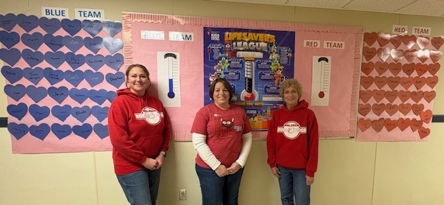 Fundraiser board with Waldron Nurses