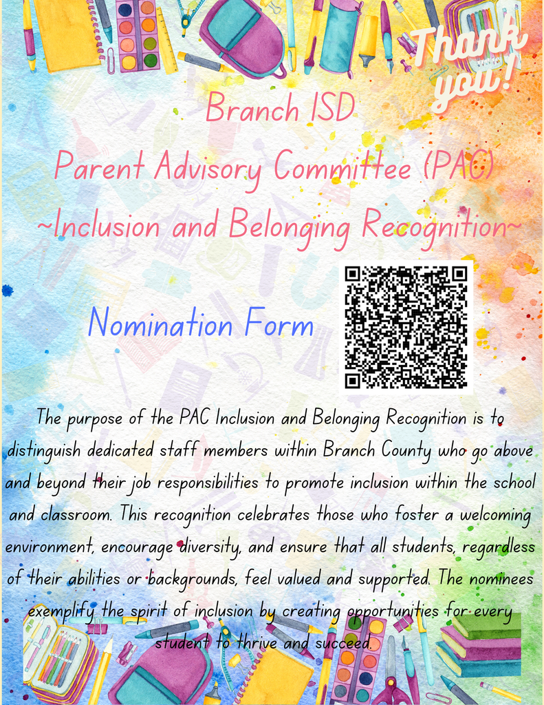 PAC Inclusion and Belonging Flyer with QR Code