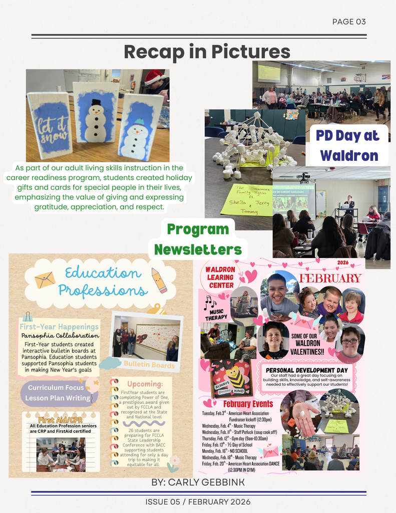 Connection  Newsletter Page 3