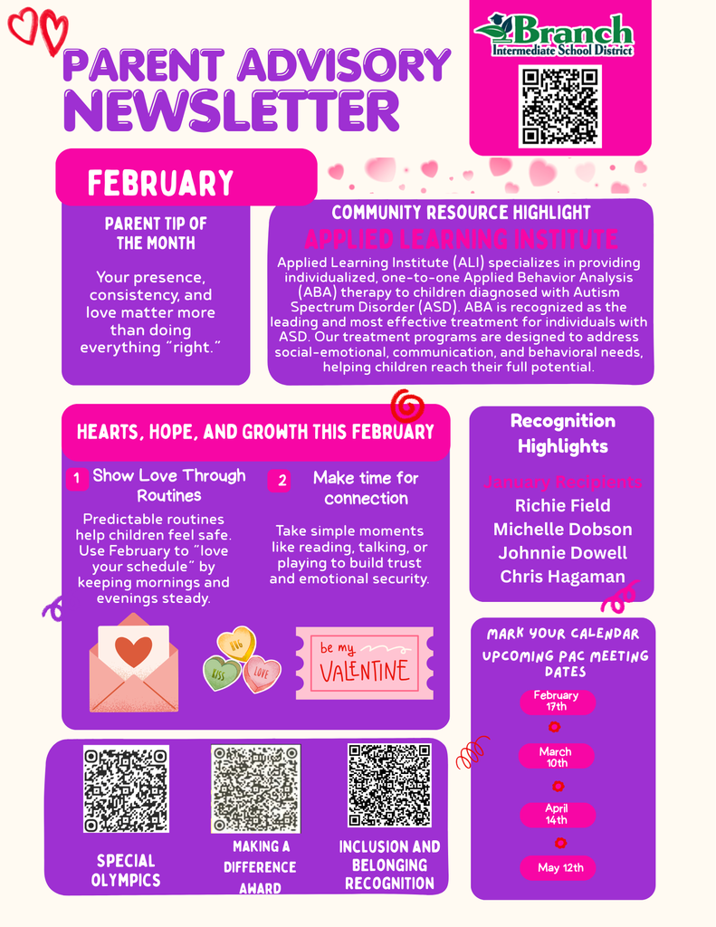 BISD Parent Advisory Committee February Newsletter