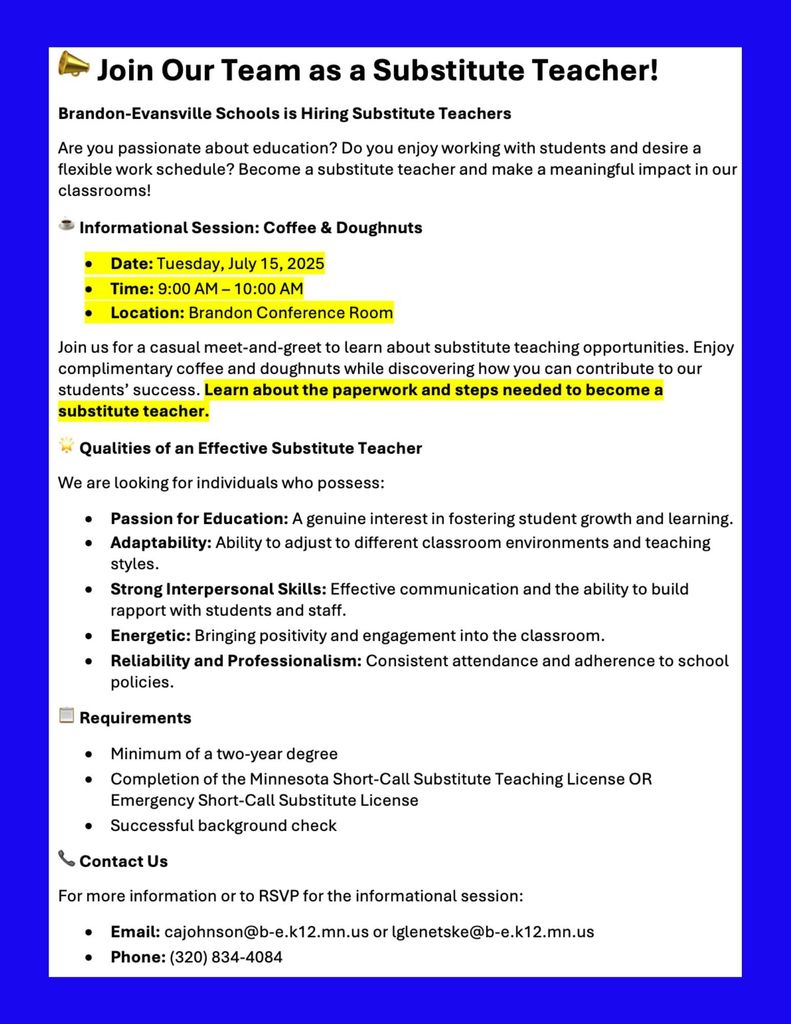 Join Our Team!