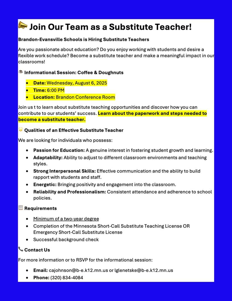 Join Our Team!