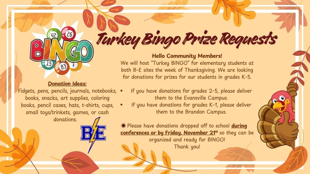 Turkey Bingo