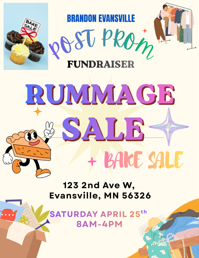 Post Prom Rummage Sale and Bake Sale