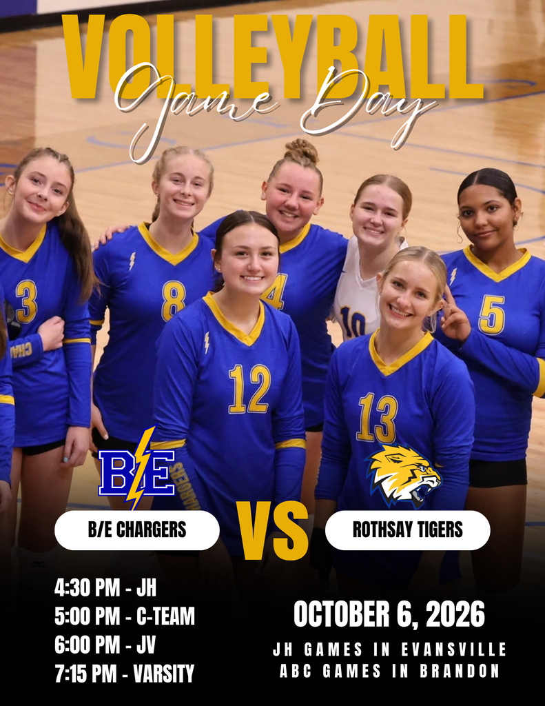 volleball game day vs. rothsay