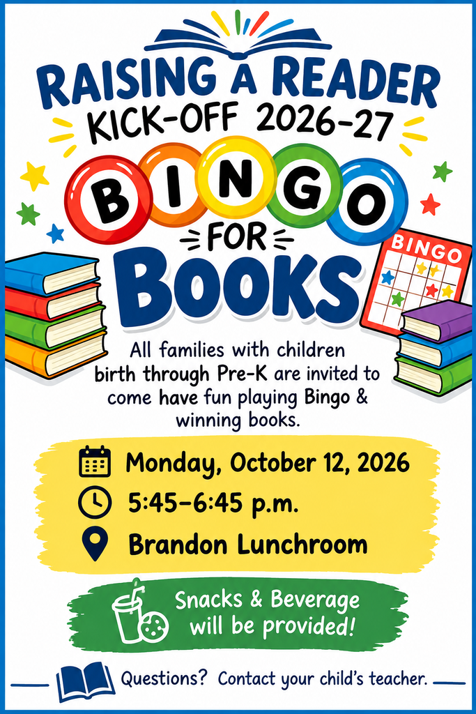 Raising a reader bingo
