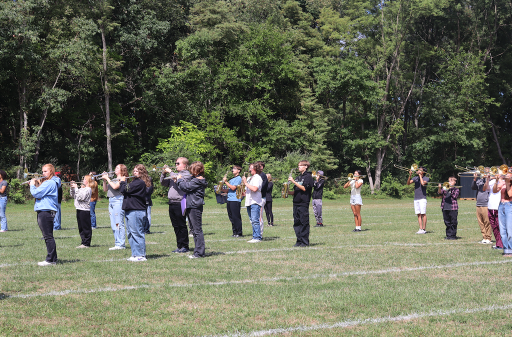marching band practicing