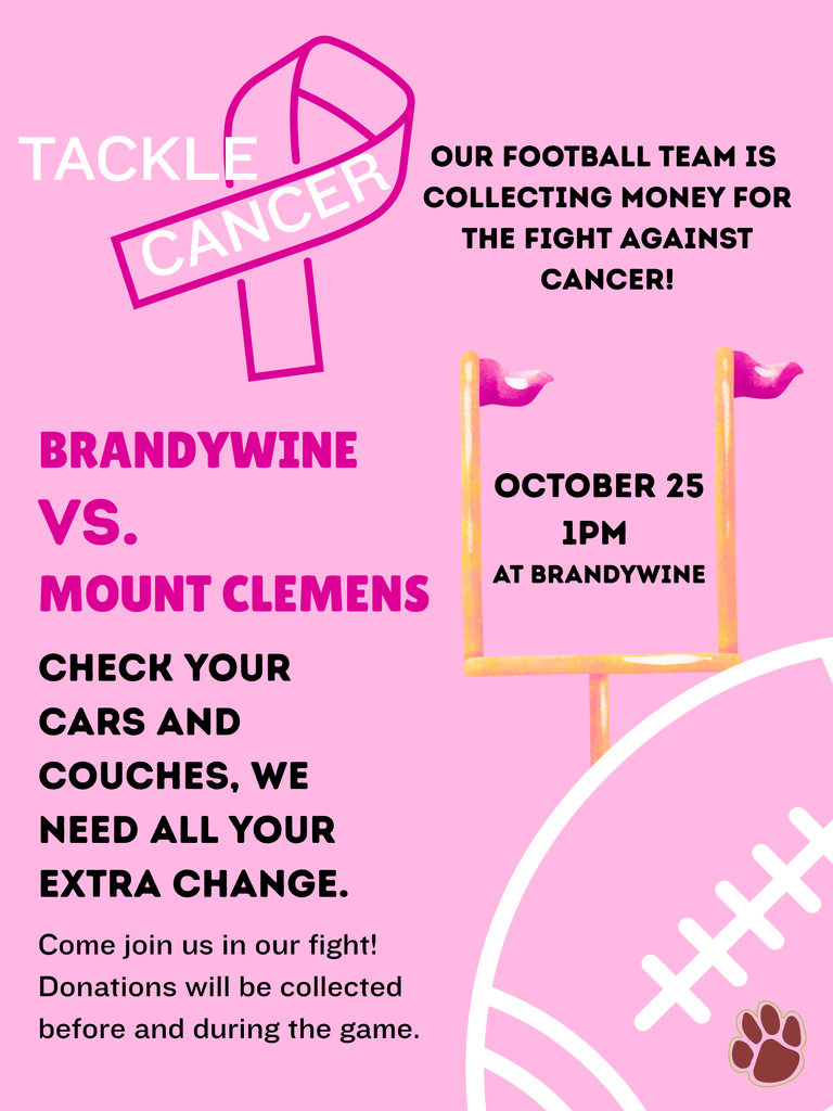 Brandywine vs mount Clemens tackle cancer