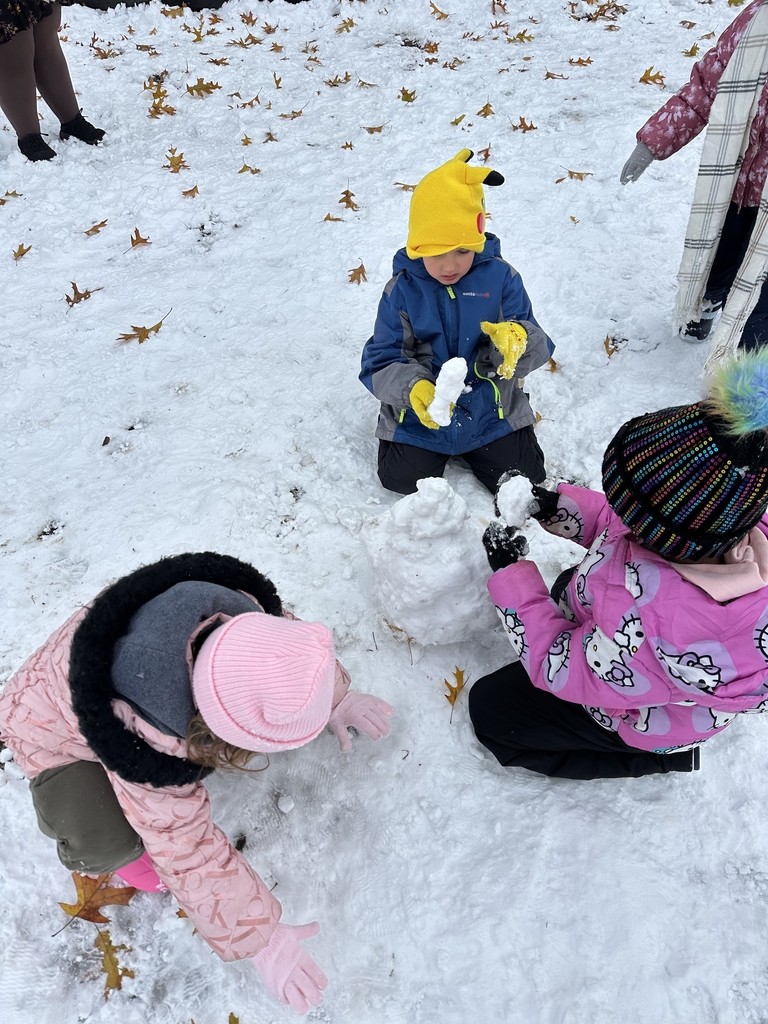 kids playing in the snow