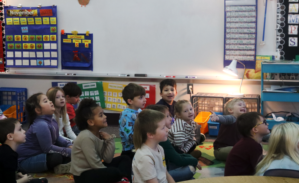 group of learners in a classroom