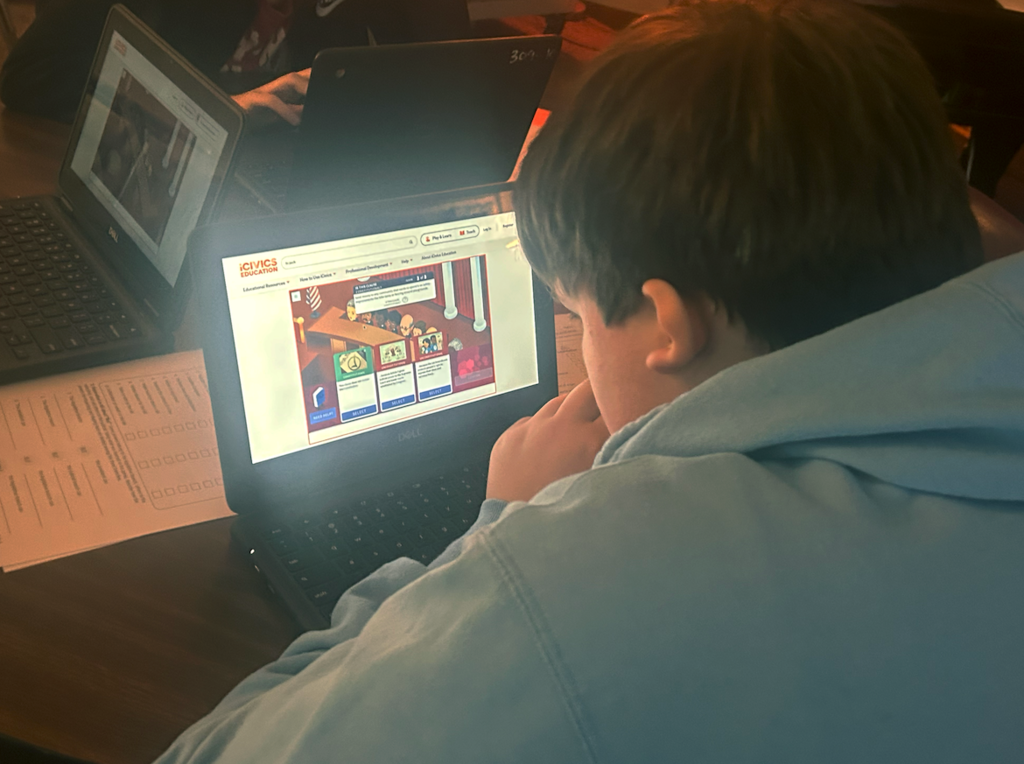 students using computers