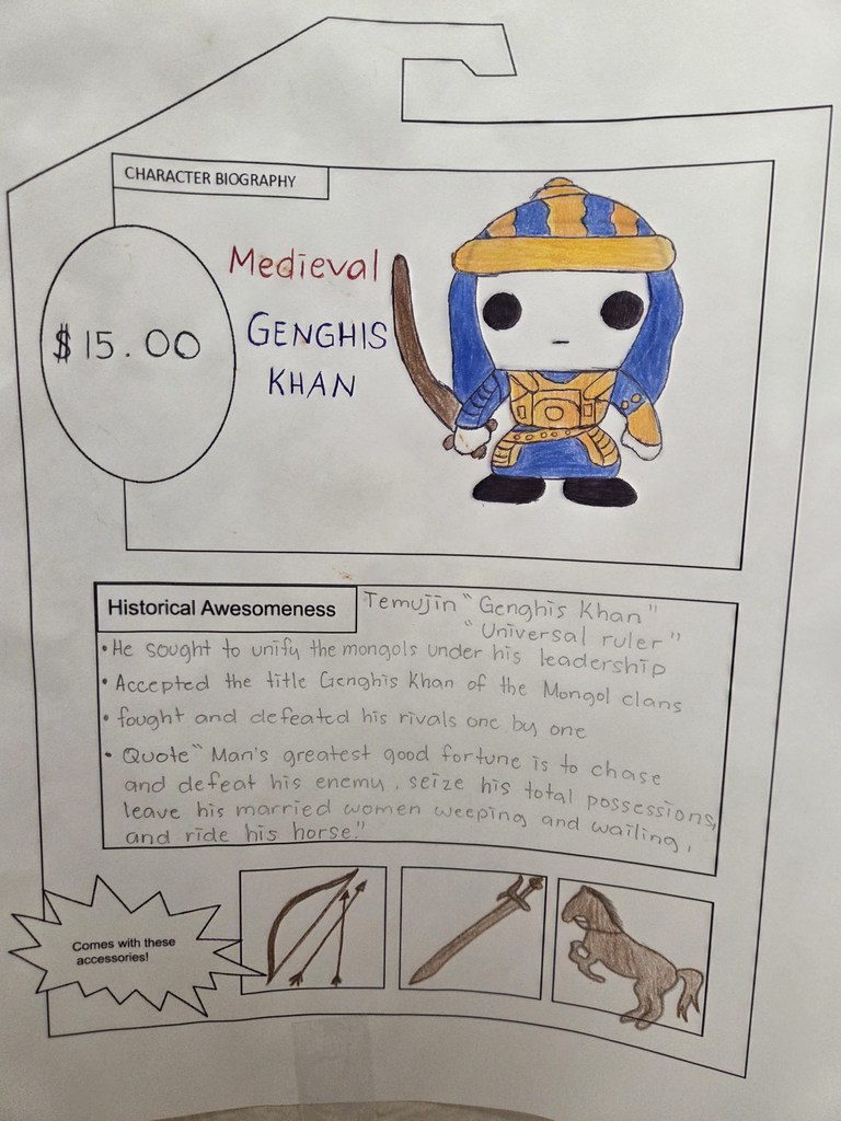 paper hanging on a wall