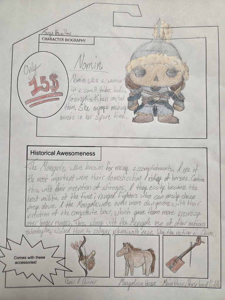 paper hanging on a wall