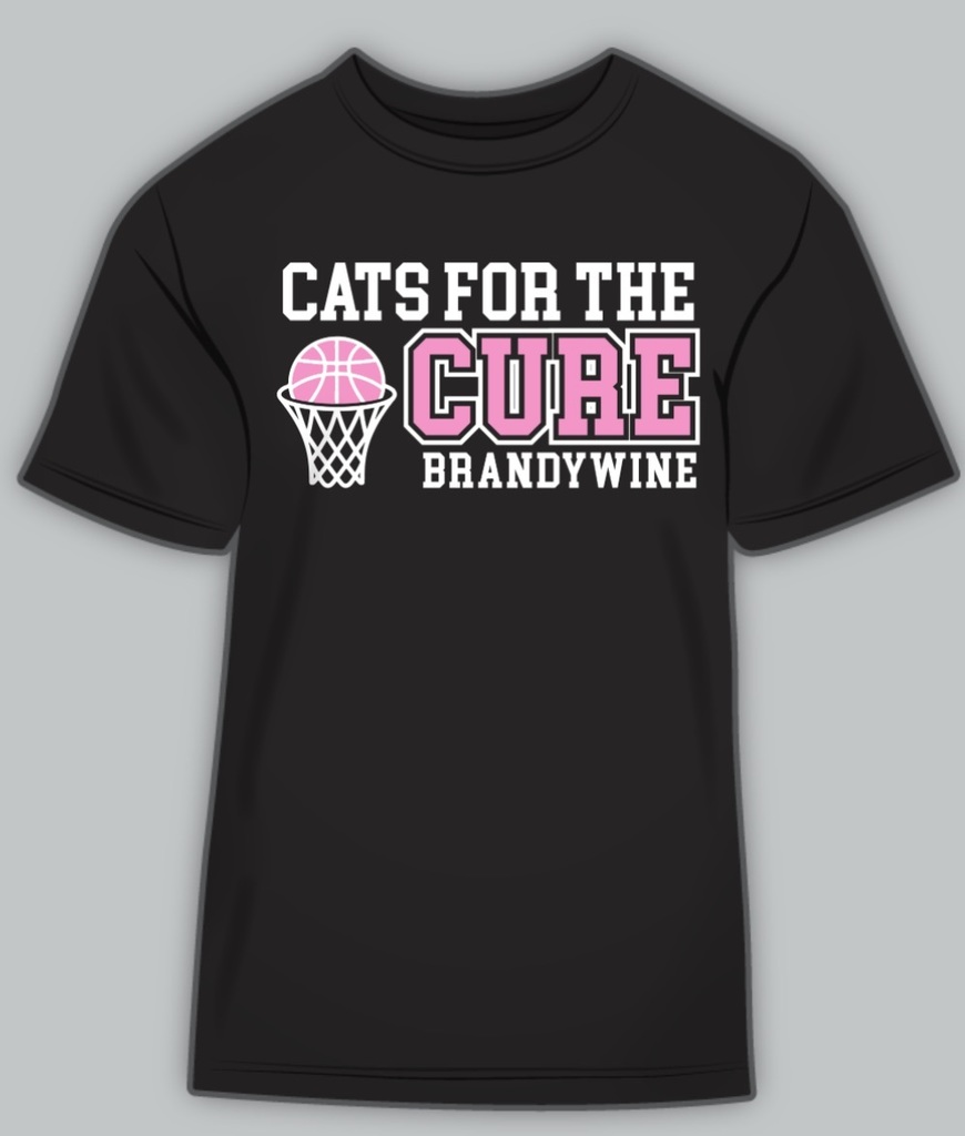 cats for a cure Brandywine t shirt