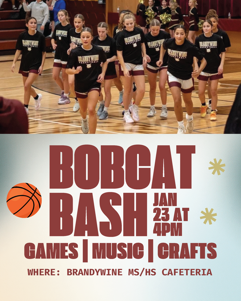 bobcat bash January 23 at 4 pm at Brandywine msgs cafeteria