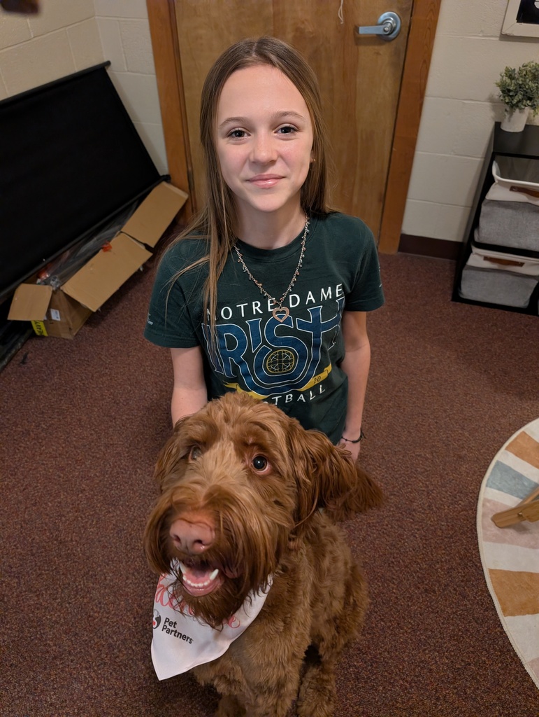 little girl with copper the dog