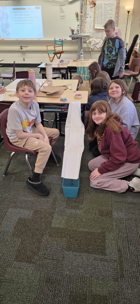 group of kids with invention