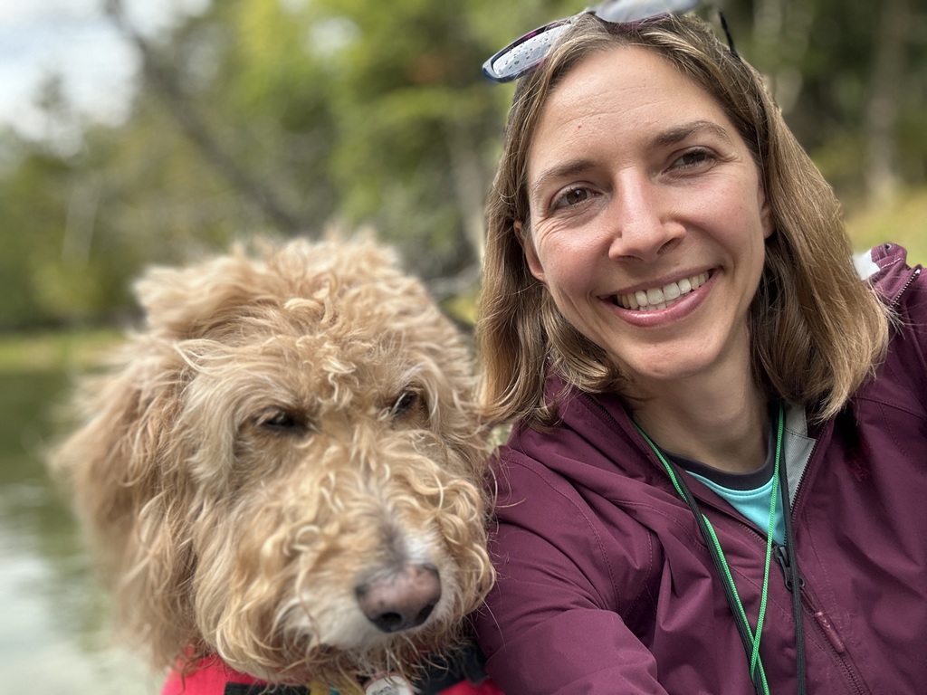 Brittney gmeiner with dog Lucy