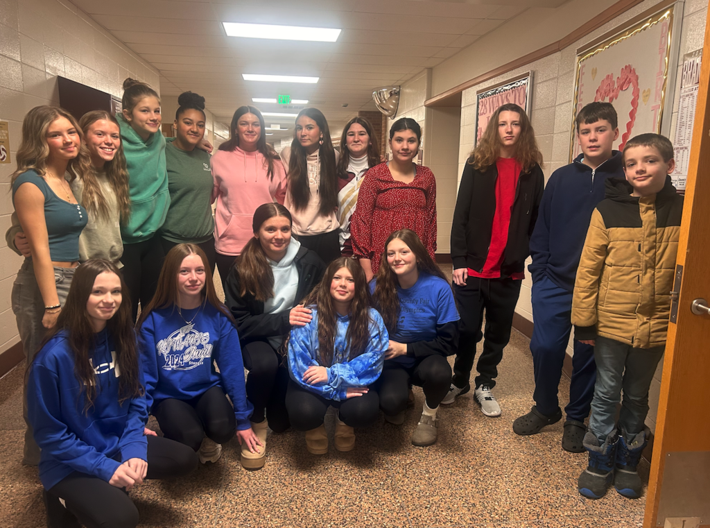 group of high school and middle schoolers