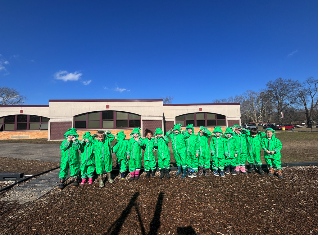 class in froggy outfits