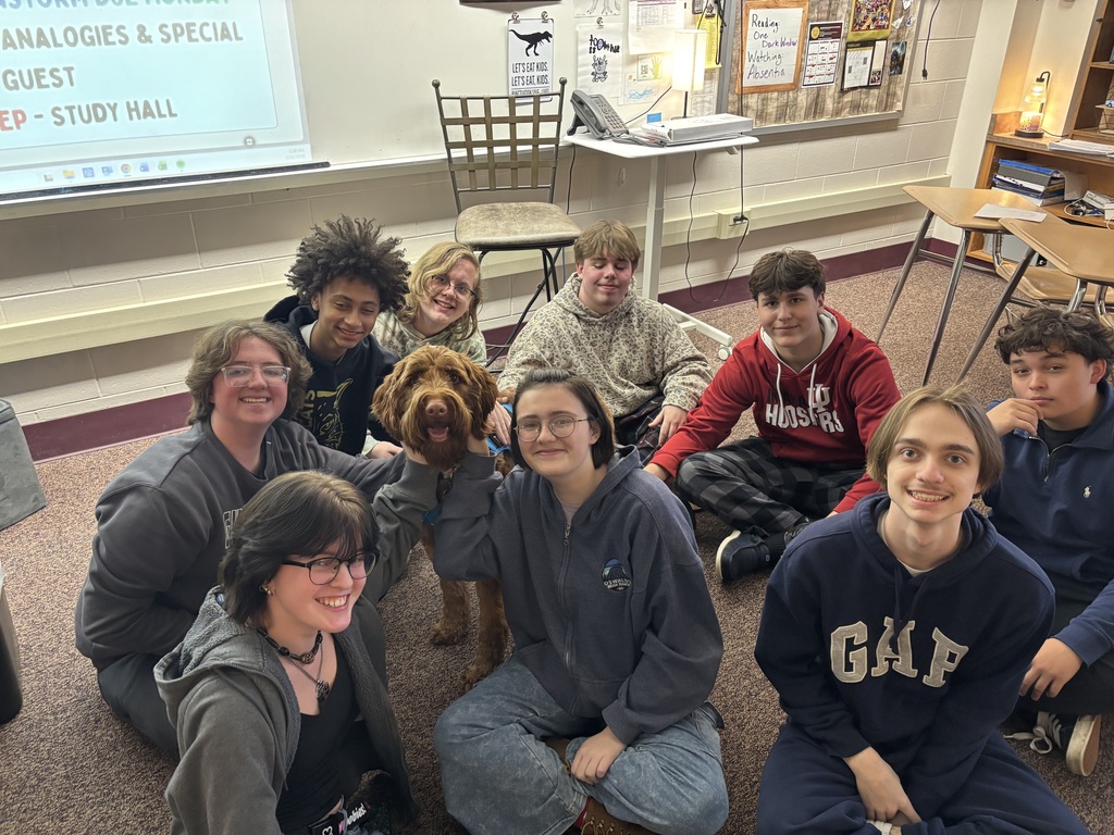 group of kids with dog copper