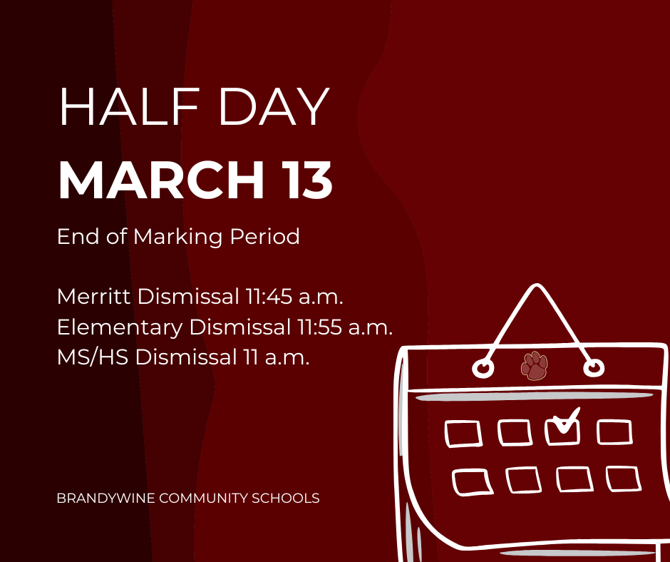half day march 13 end of marking period