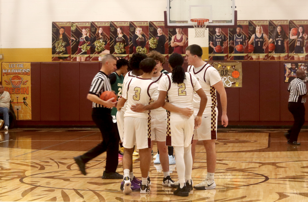 basketball player in group