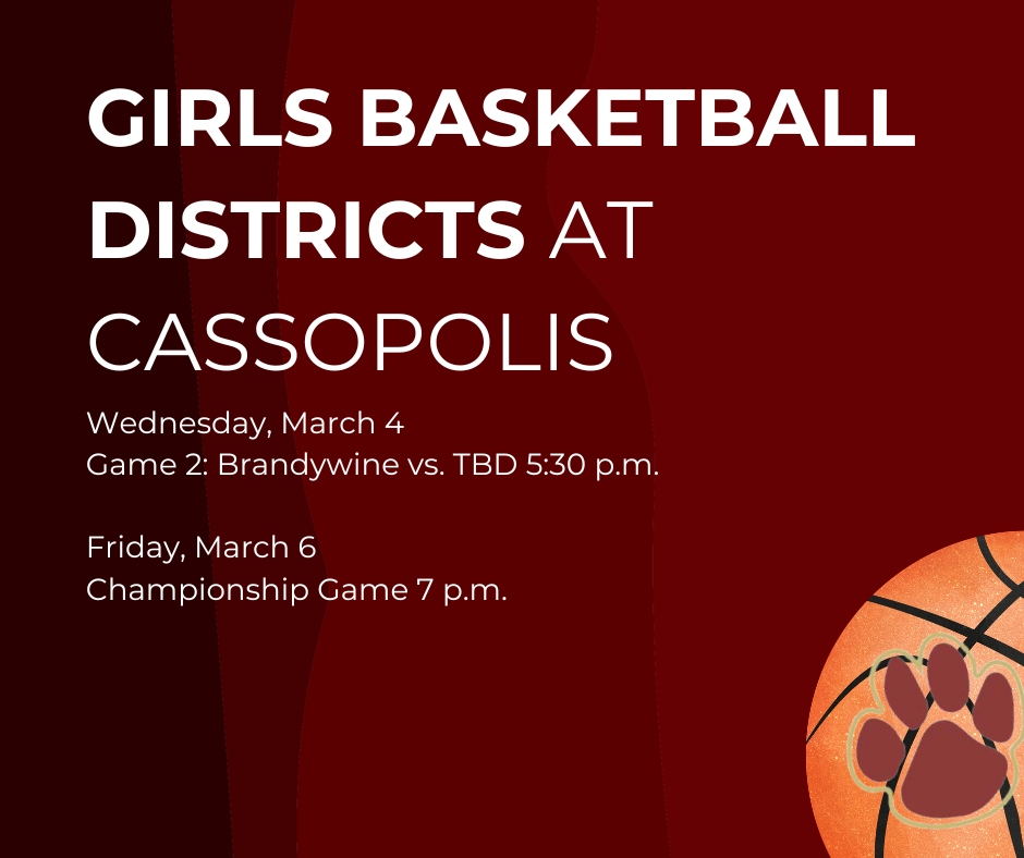 girls basketball districts at mass Wednesday march 4 at 5:30 finals march 6 7 p.m.