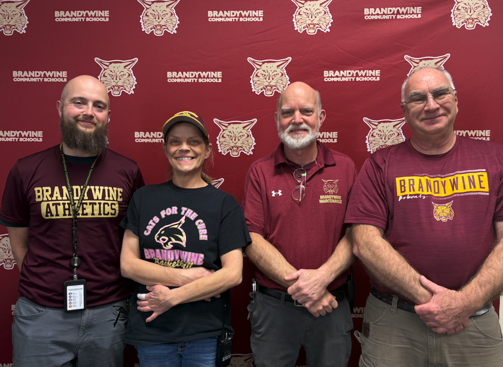 four maintenance workers