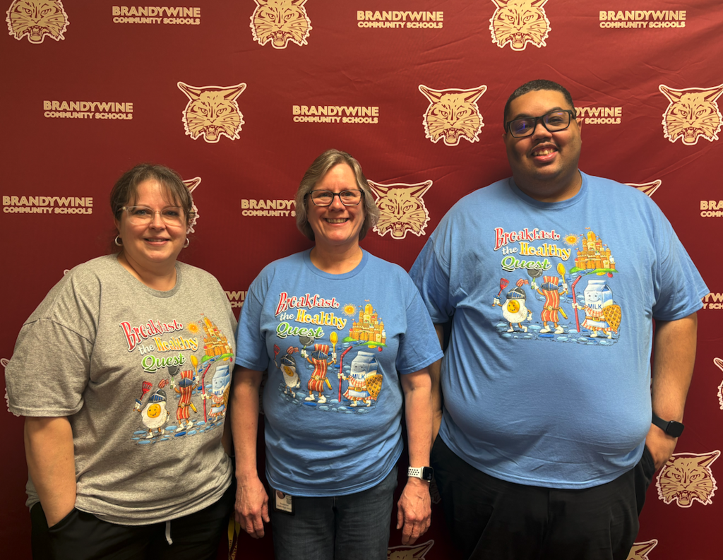 three members of the food service staff 