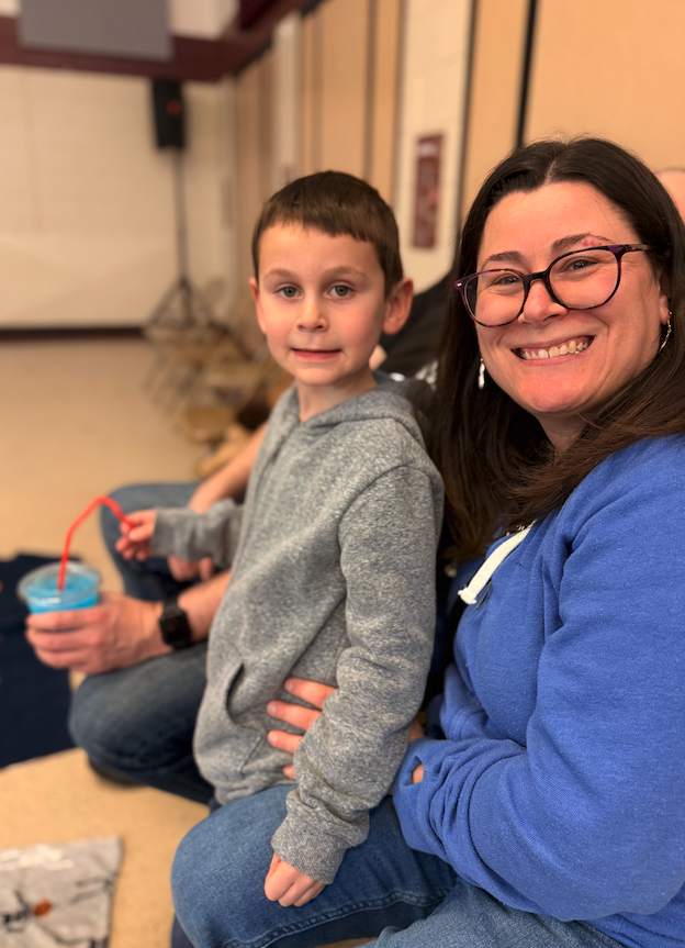 parent with young boy