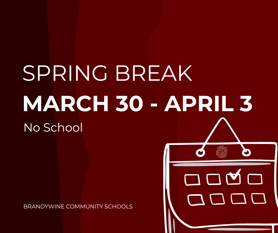 spring break march 30 - April 3