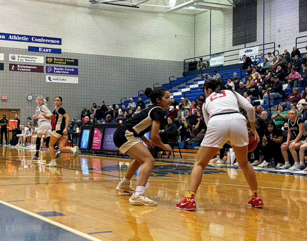girls playing basketball