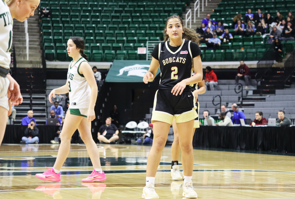 basketball player on basketball court
