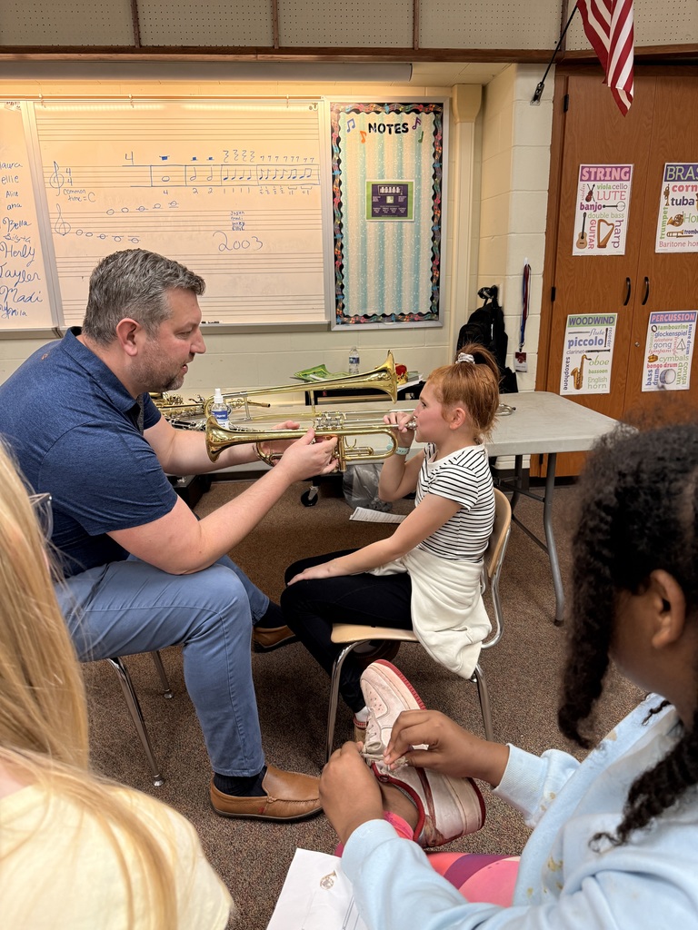 student playing instrument