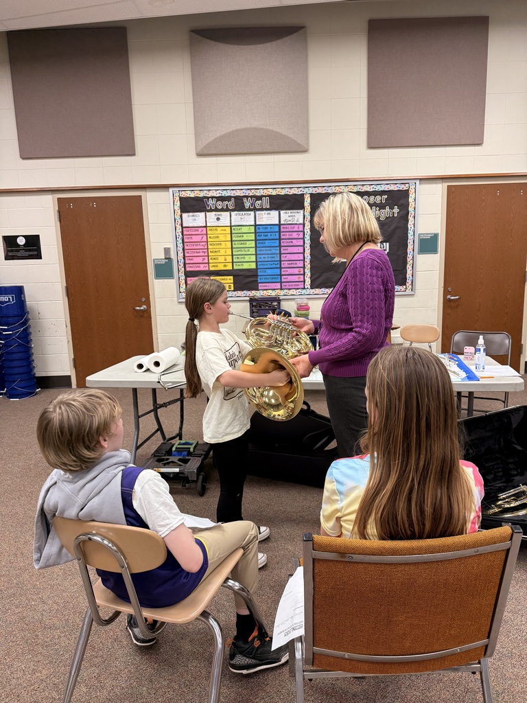 student playing instrument