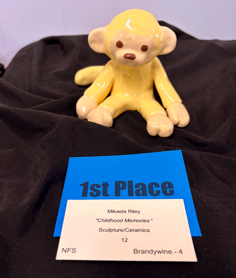 yellow monkey sculpture