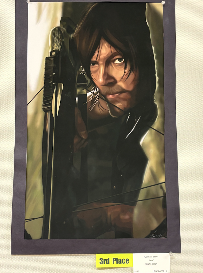 darrel painting from walking dead 3rd place