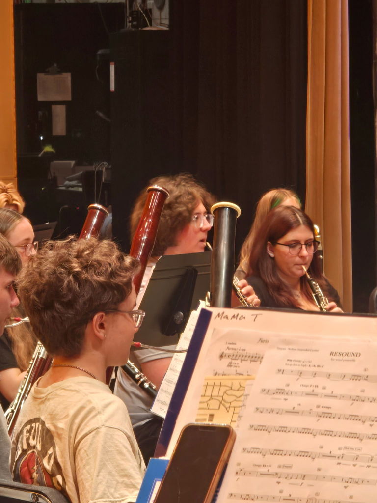ben miracle playing oboe in band