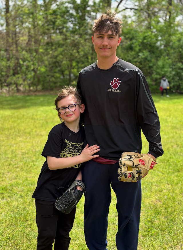 highschooler with first grade buddy