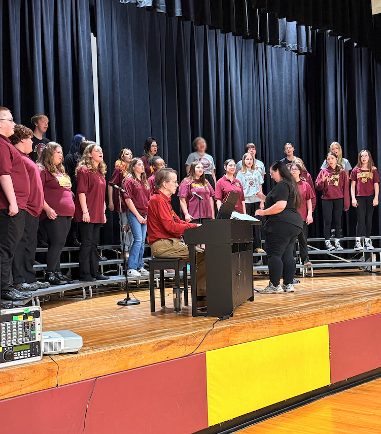 choir singing on stage