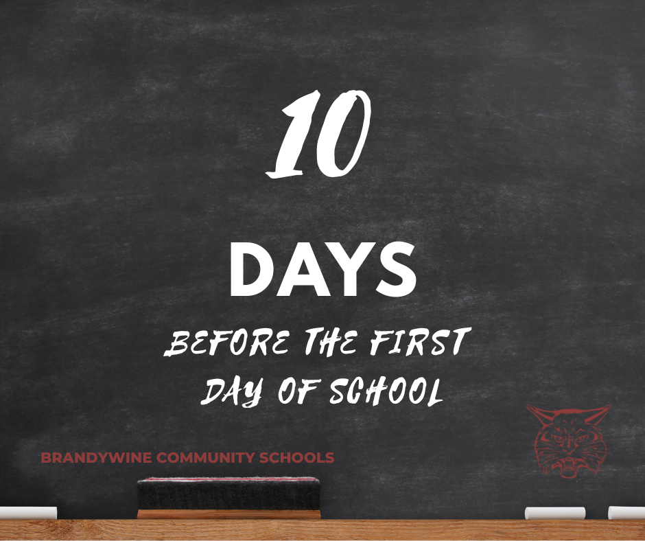 10 days before the first day of school