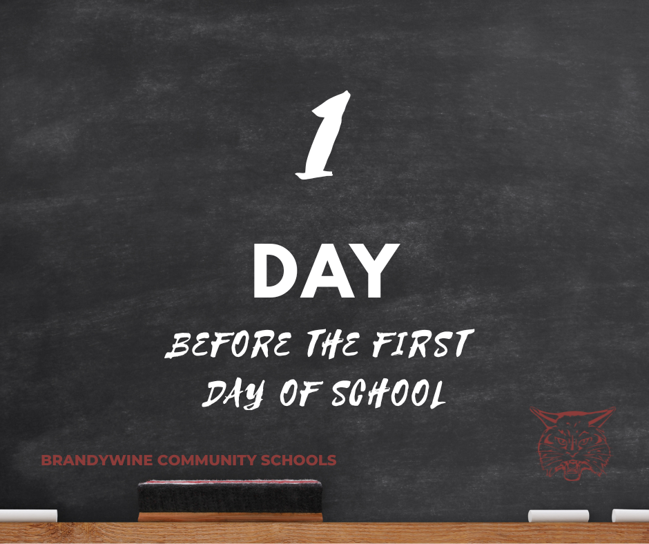 1 day before the first day of school