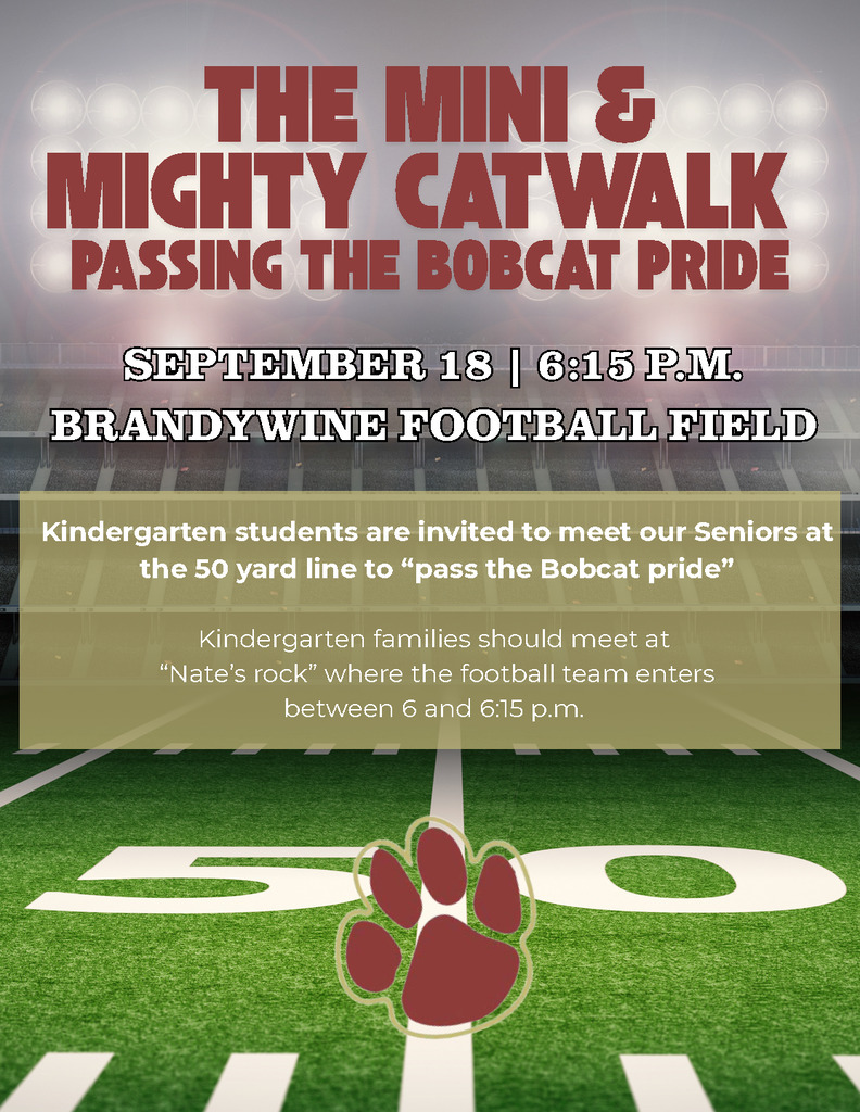 the mini and mighty catwalk on september 18 6:15 p.m. brandywine football field