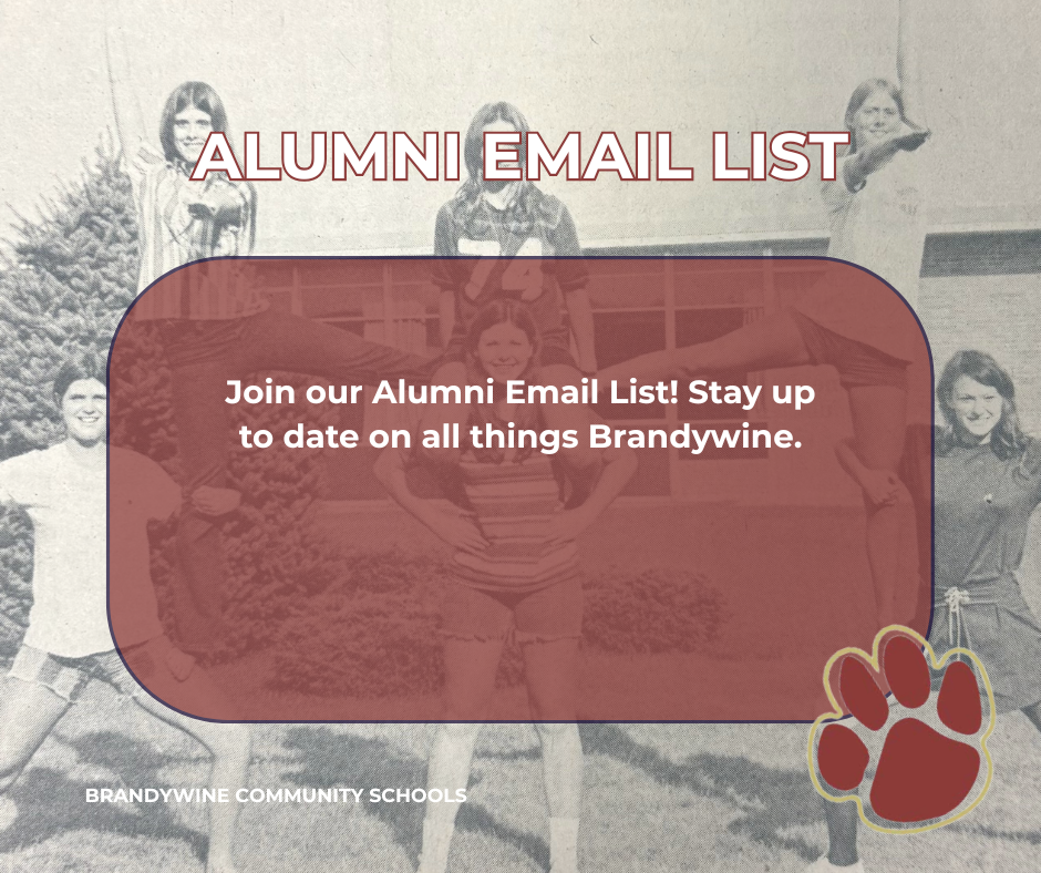 alumni email list join our alumni email list to stay up to date on all things Brandywine