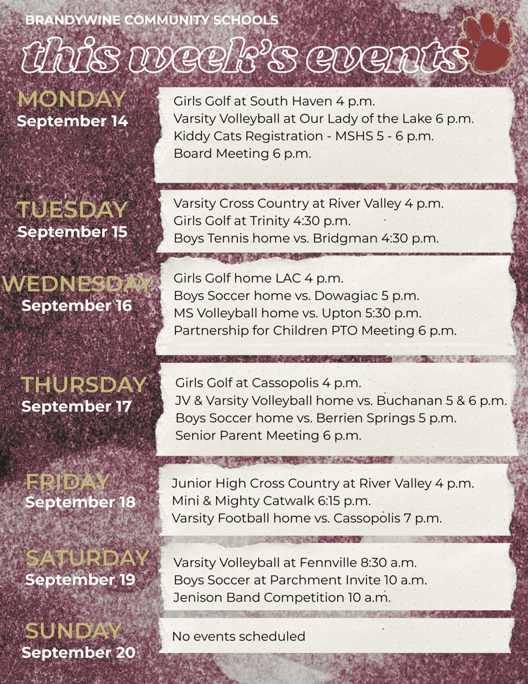 this weeks events 
