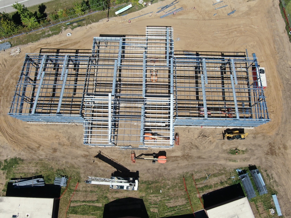 metal frame of CTE center